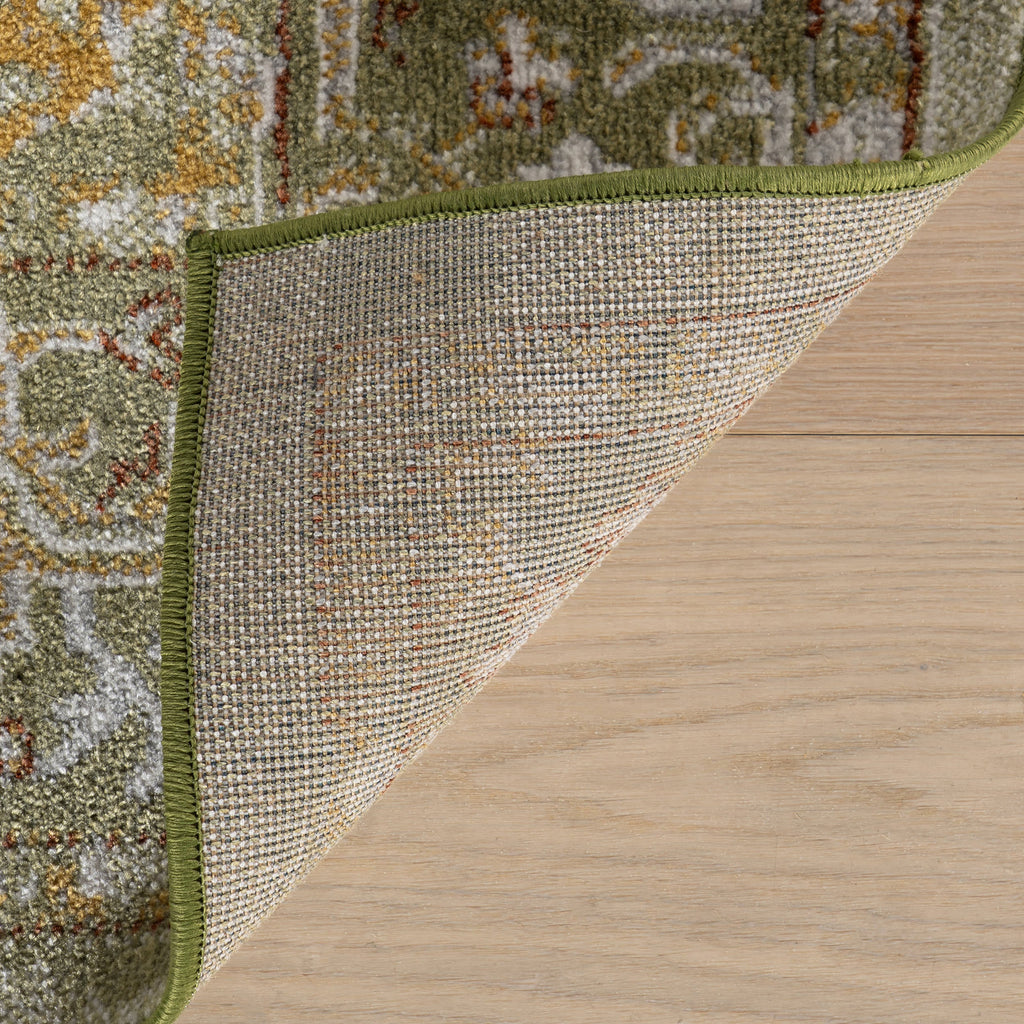 Lianna Washable Vines Rug | Green