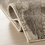 Abstract Floral Rug | Grey