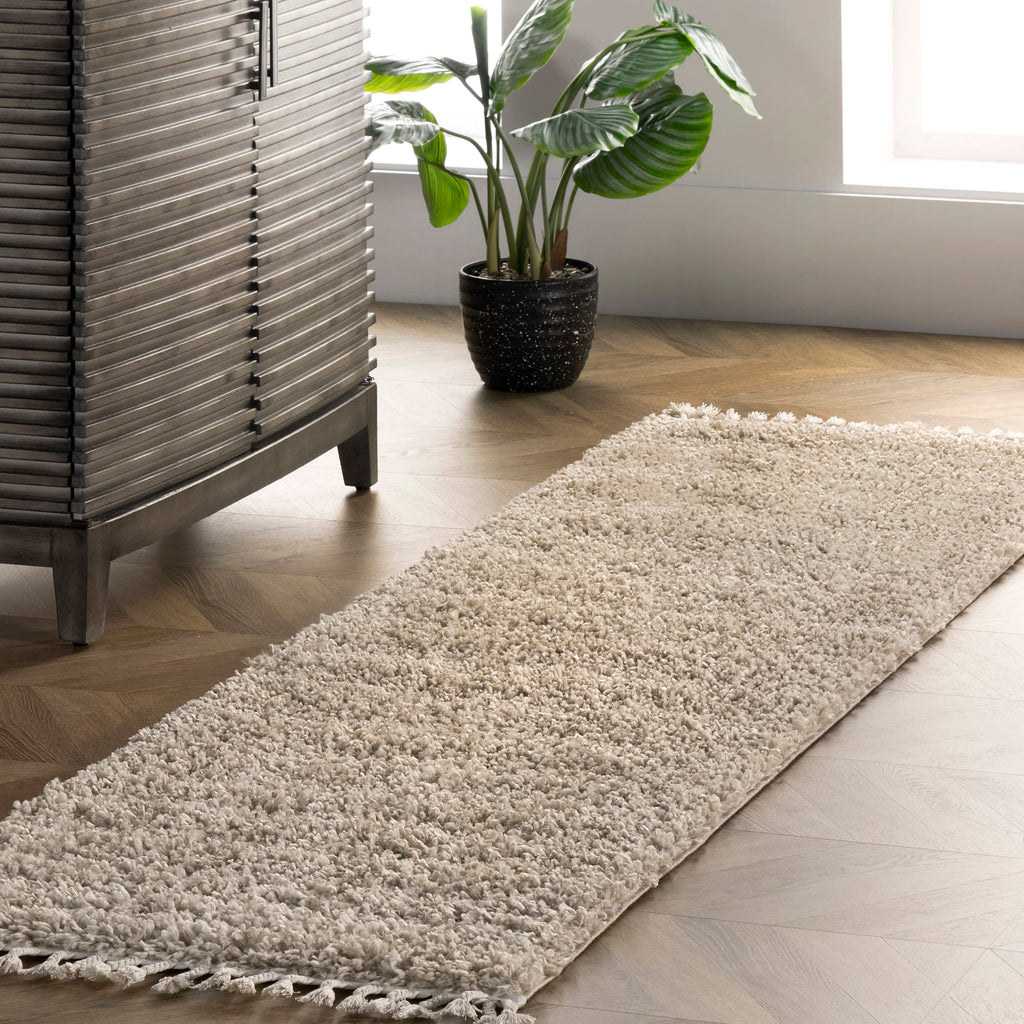 Dream Solid Shag Rug | Beige