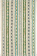Long Slade Handwoven Cotton Rug | Teal