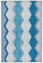 Safety Net Machine Washable Rug | Blue
