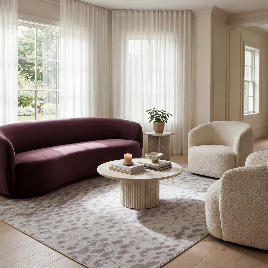 Aricela Modern Animal Print Washable Rug | Taupe