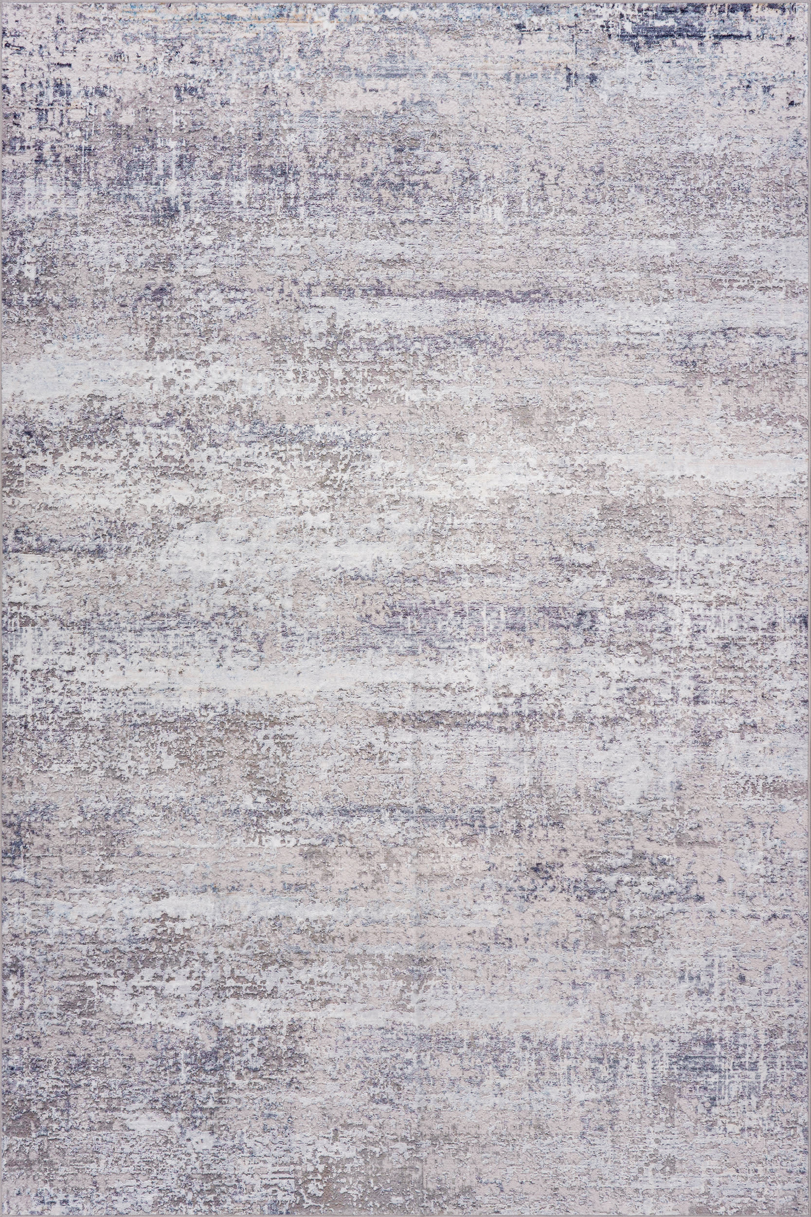 Glacier Abstract Washable Rug | Grey Image secondaire du produit