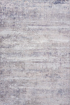 Glacier Abstract Washable Rug | Grey