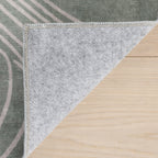 Cenavi Coastal Washable Rug | Green