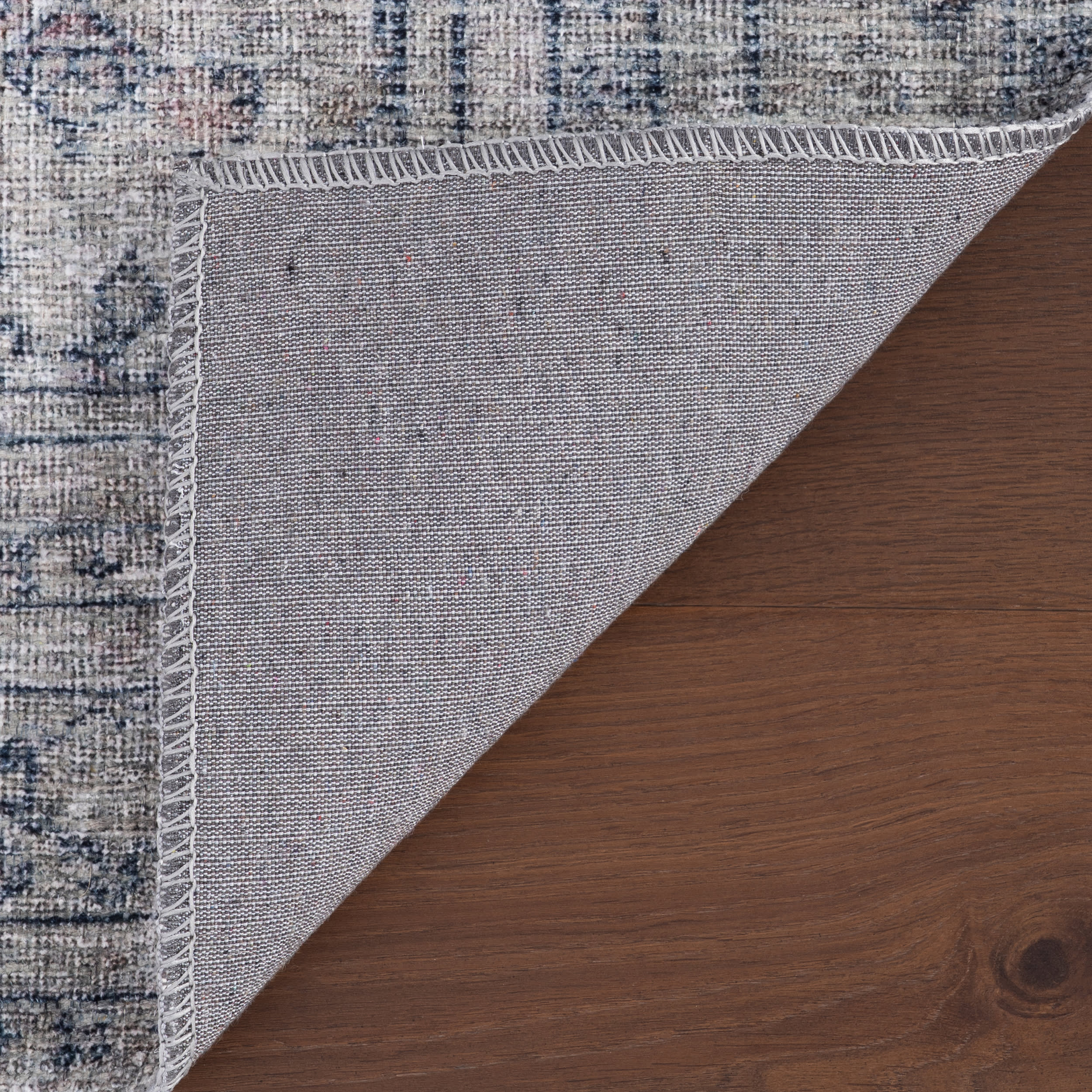 Zella Vintage & Distressed Washable Rug | Blue