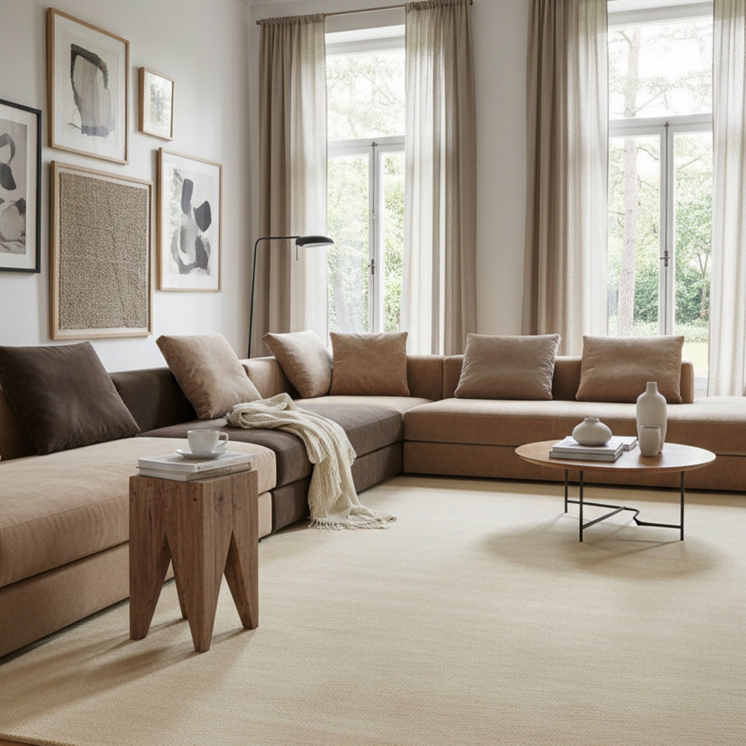 Arrel Speckled Wool-Blend Rug | Sand Secondary image