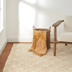 Layers Hand Hooked Wool Rug | Ochre