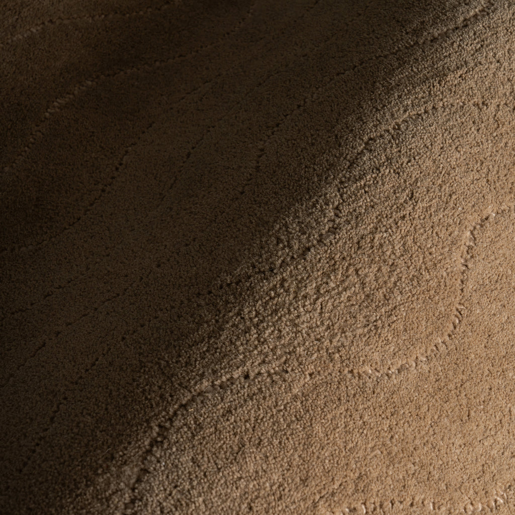 Mireille Solid Wool Cozy Rug | Sand