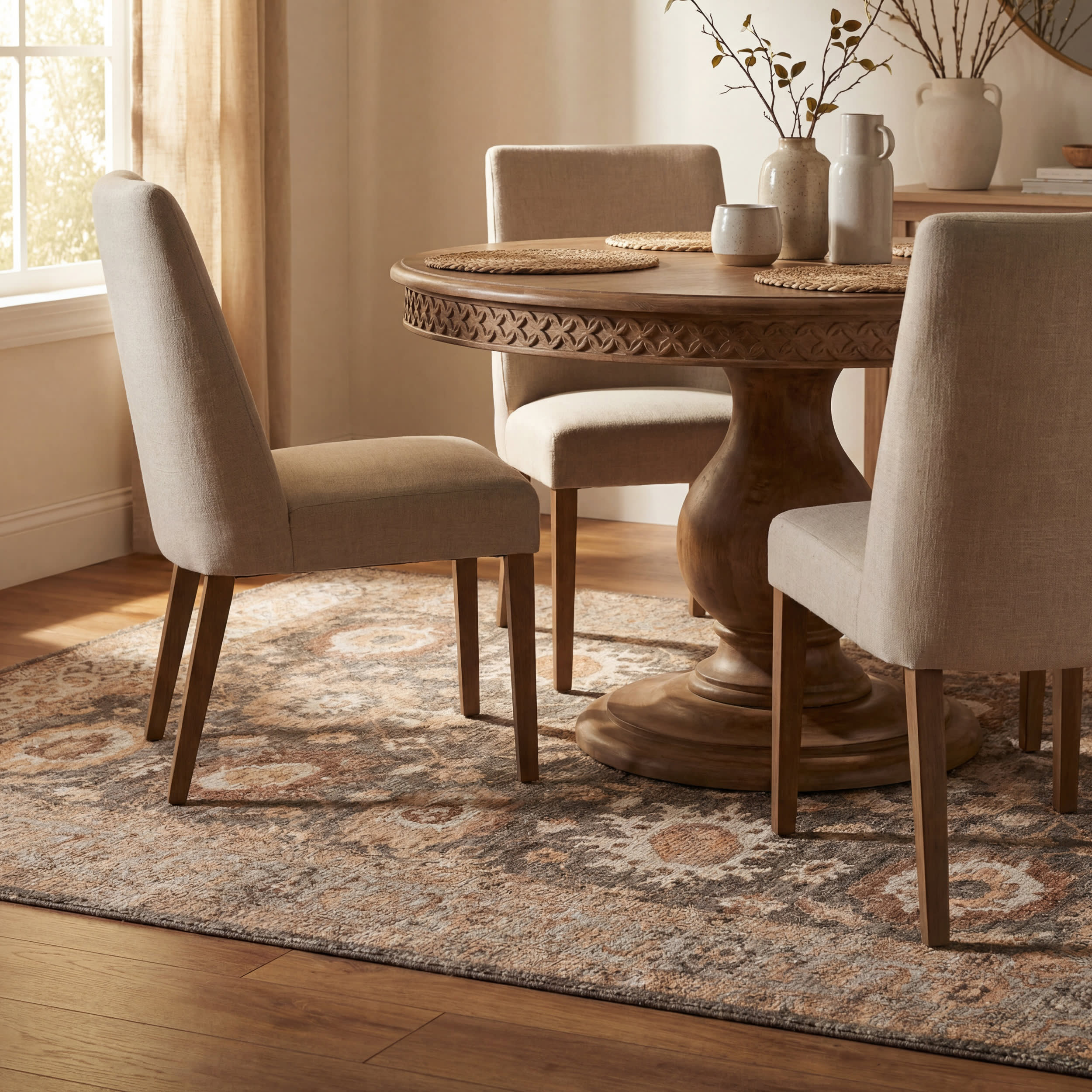 Nira Hand Loomed Wool Rug | Brown