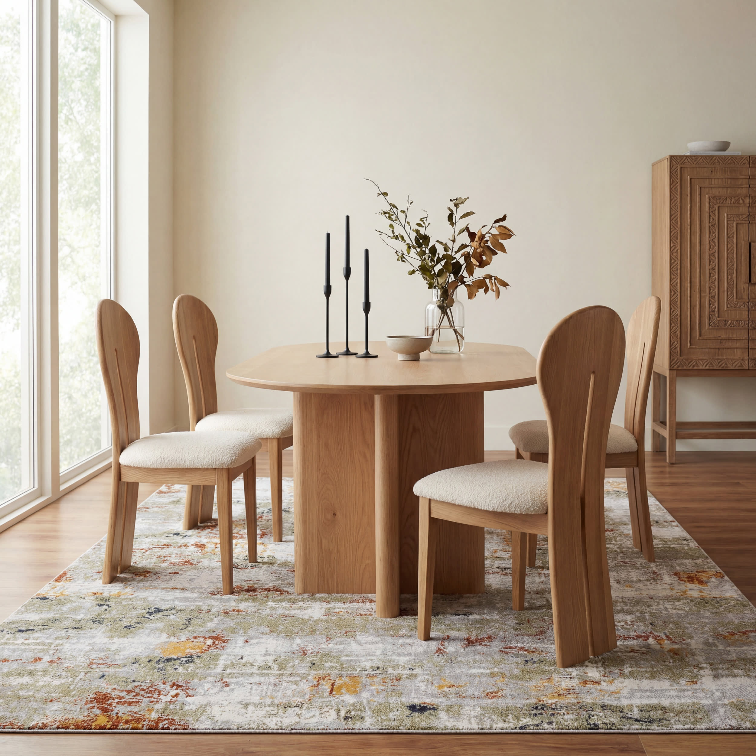Patty Washable Rainy Days Rug | Green Main image