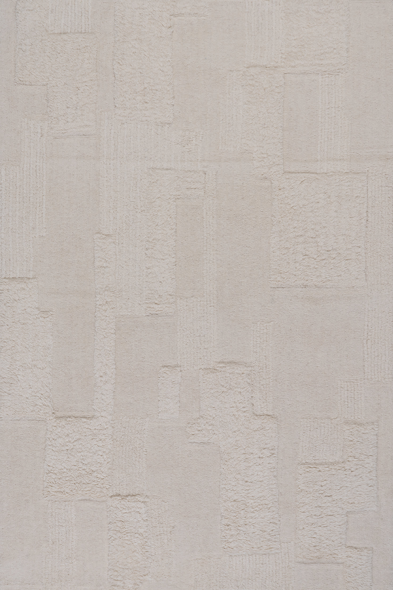Sorvelle Modern Solid Wool Rug | Ivory Secondary image