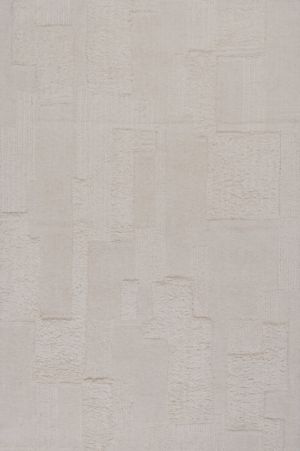 Sorvelle Modern Solid Wool Rug | Ivory