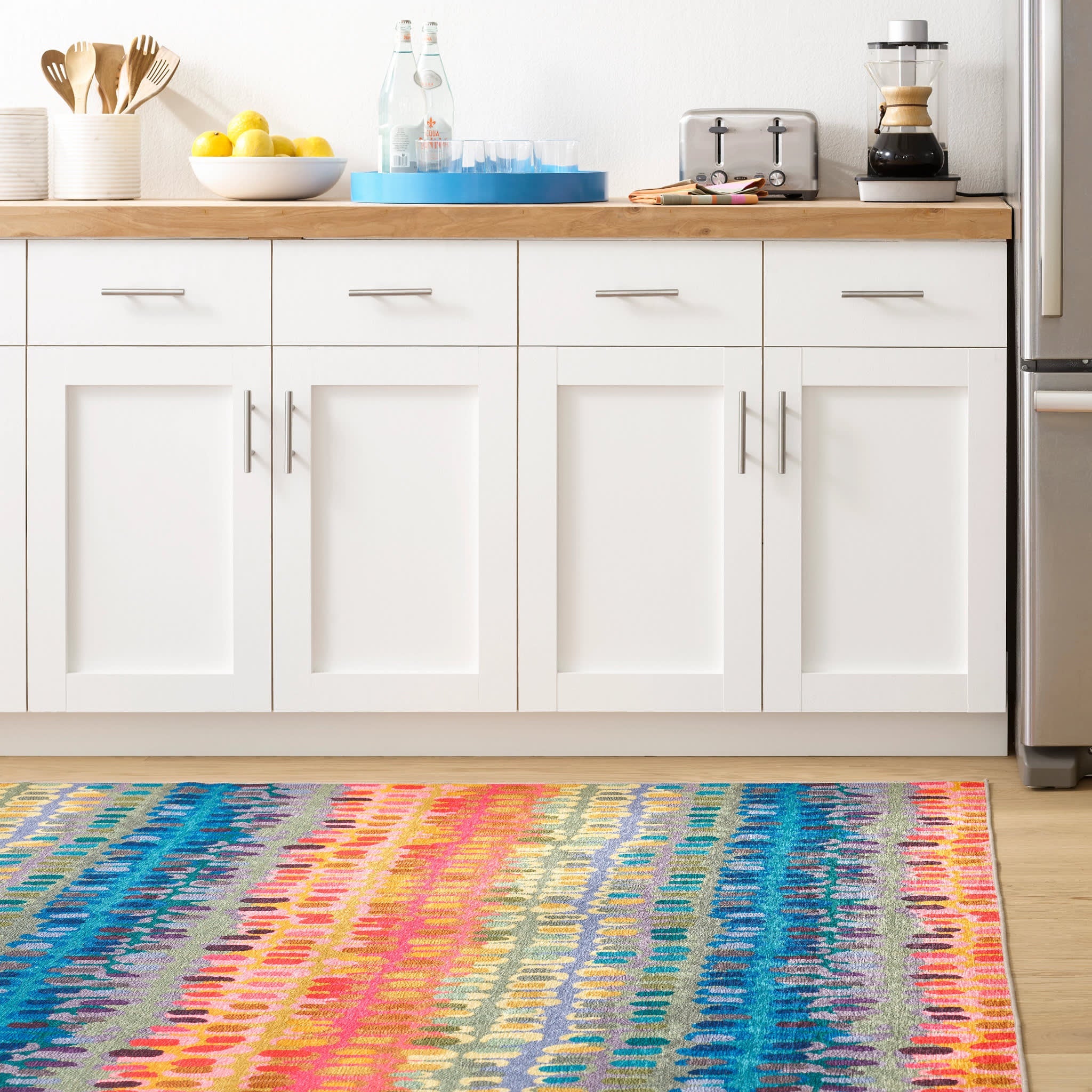Paint Chip Machine Washable Rug | Multi Secondary image