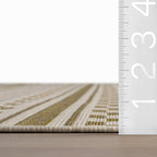 Caldera Modern Checkered Indoor/Outdoor Rug | Tan