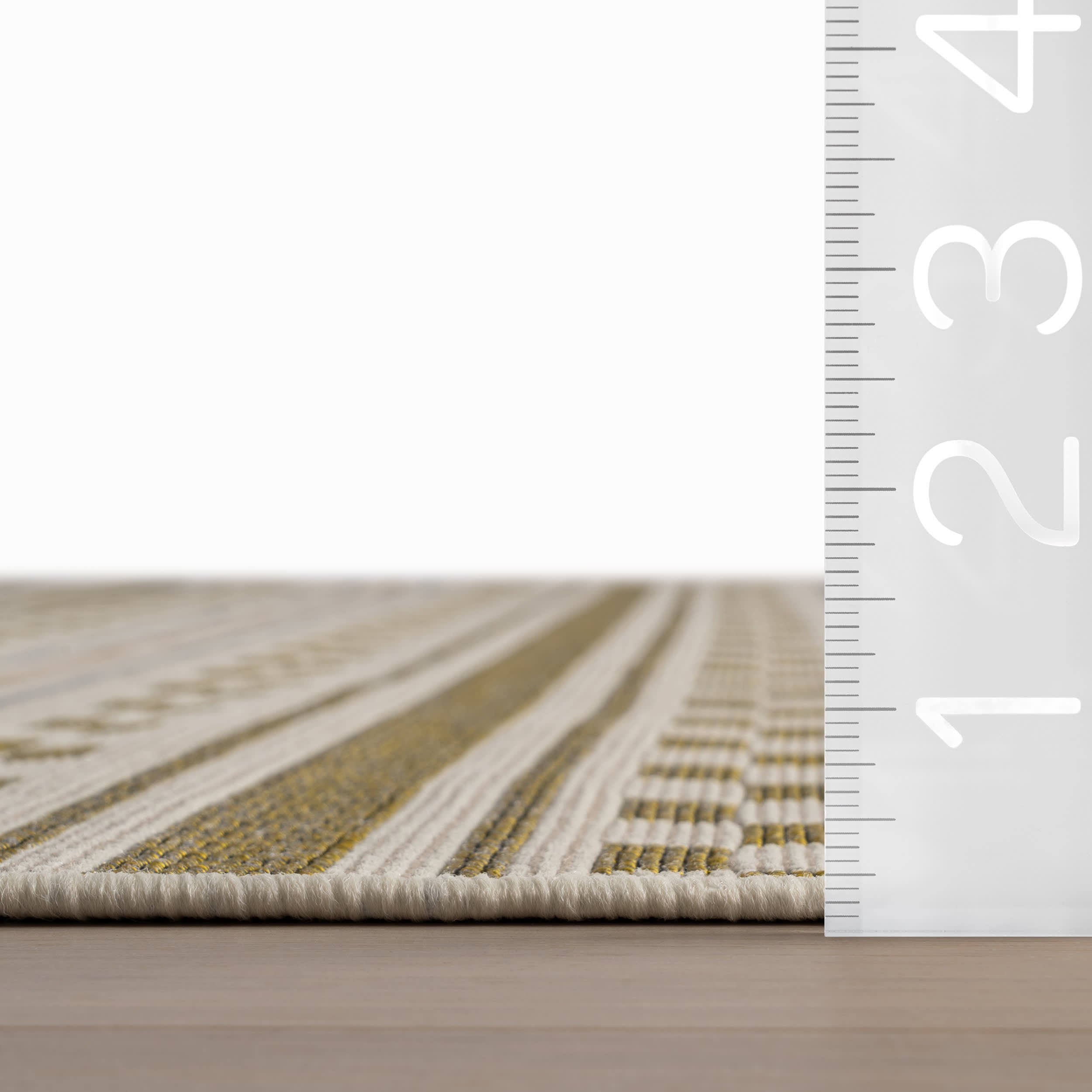 Caldera Modern Checkered Indoor/Outdoor Rug | Tan