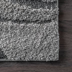 Shaggy Curves Rug | Dark Grey