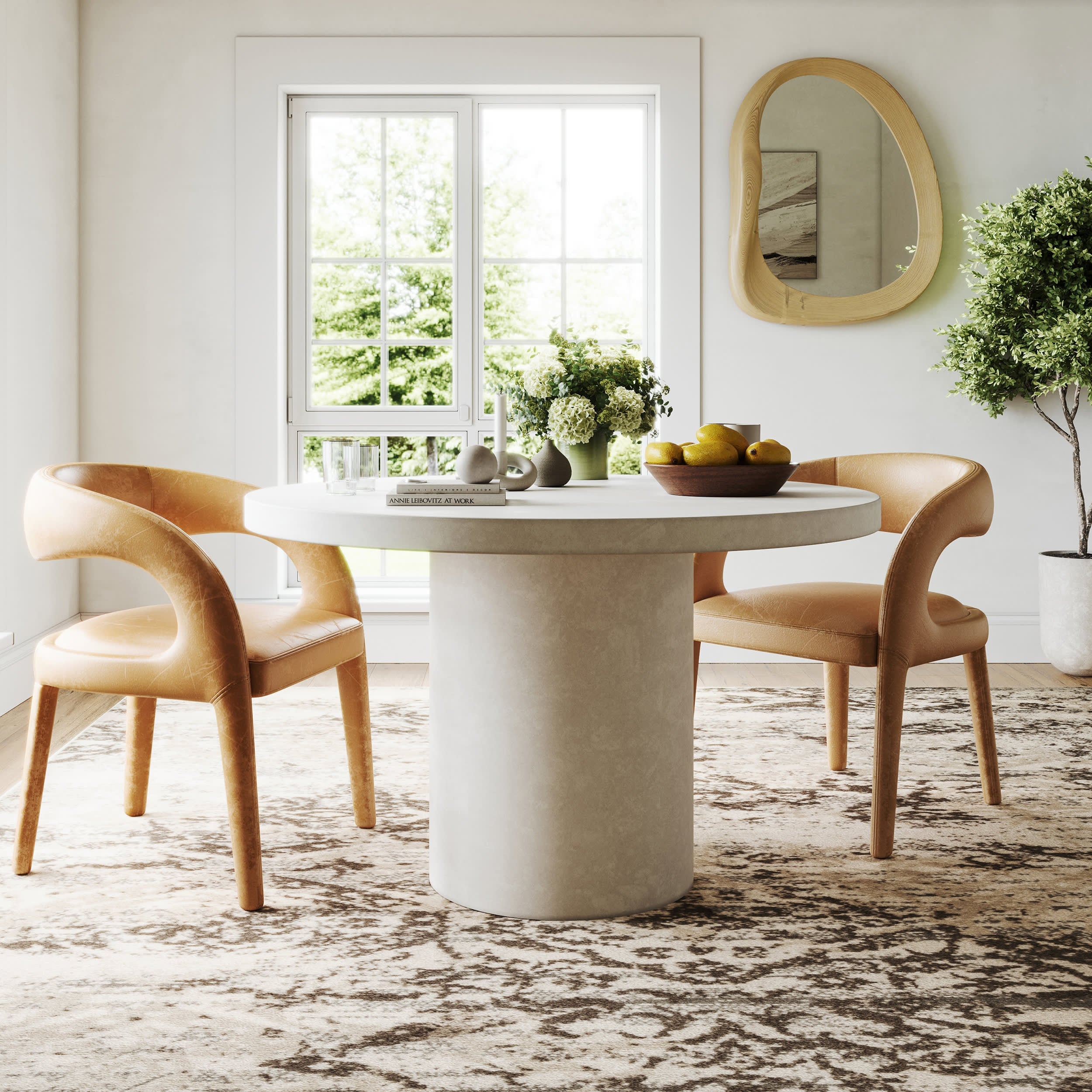 Withered Floral Rug | Beige Secondary image