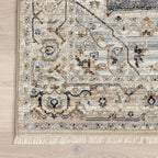 Angelique Vintage Medallion Rug | Light Blue