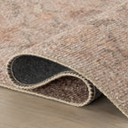 Partha Vintage & Distressed Washable Rug | Peach