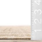 Anaya Perpendicular Lines Indoor/Outdoor Rug | Light Beige