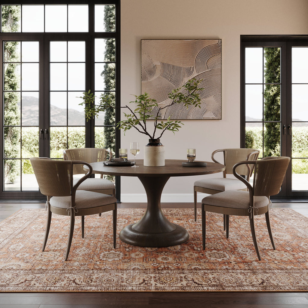Ariza Hand Tuffted Wool Rug | Orange