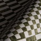 Kallie Washable Tiled Rug | Green