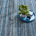 Denim Chindi Hand Hooked Cotton Rug | Blue
