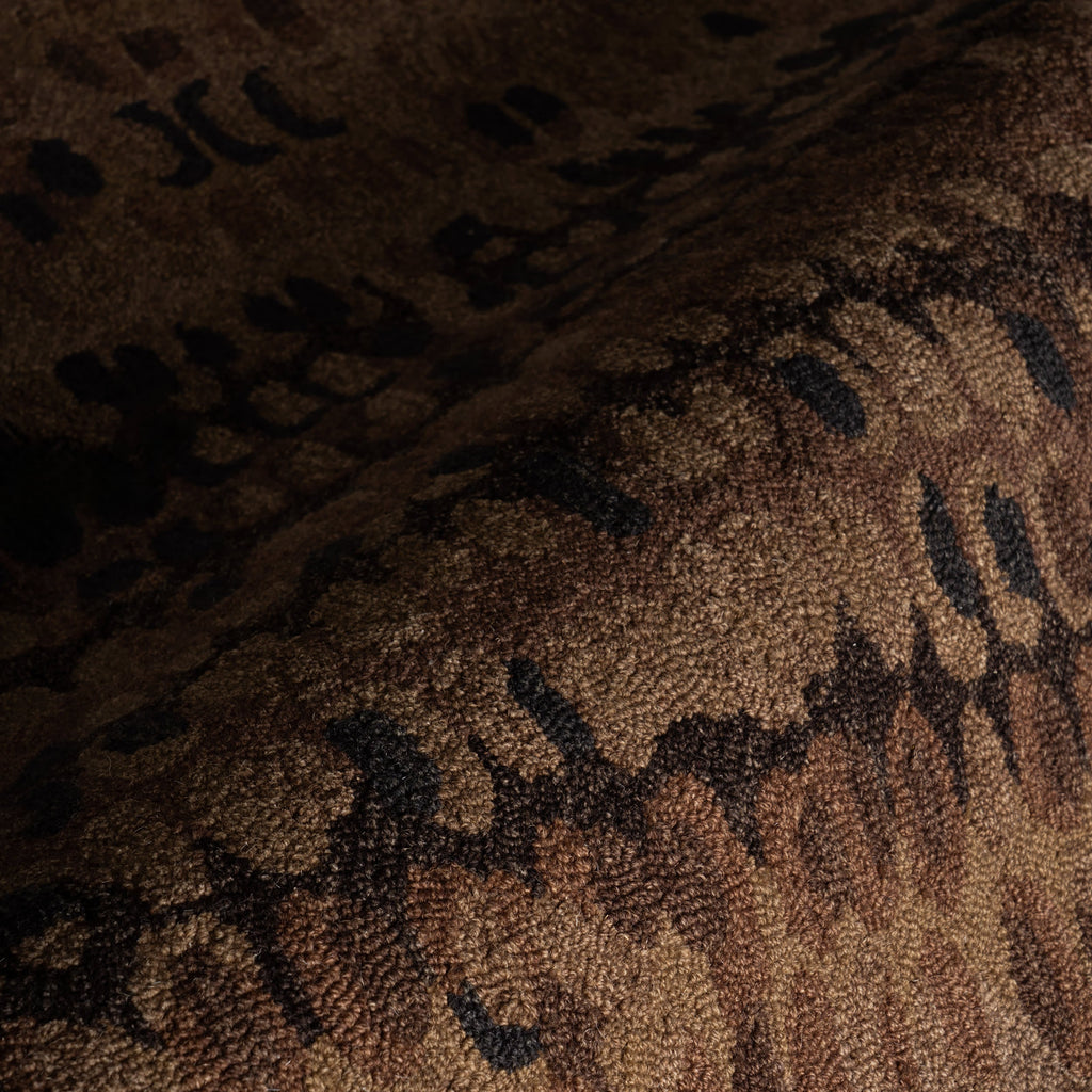 Paint Chip Hand Micro Hooked Wool Rug | Bark
