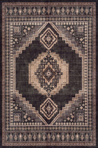 Mev Oriental and Persian Washable Rug | Brown