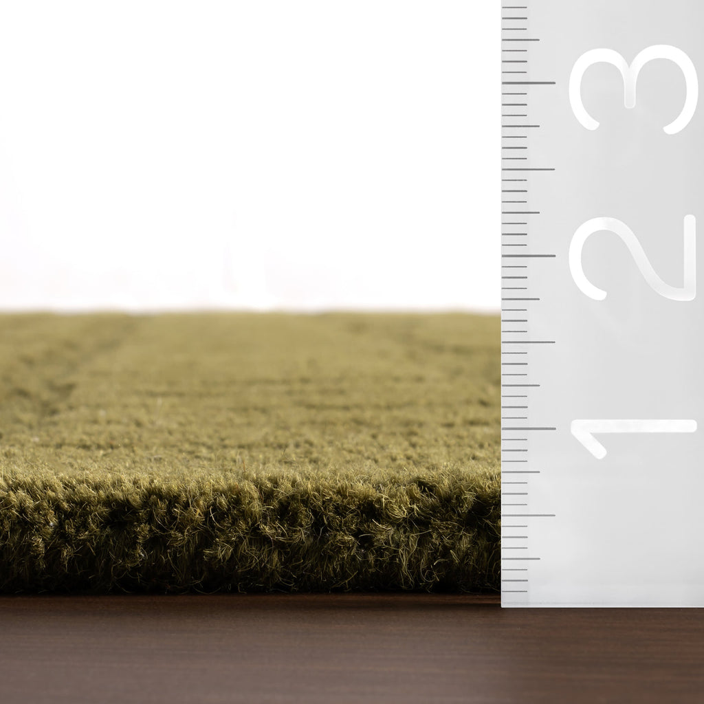Avela Textured Abstract Rug | Green