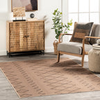 Alexandra Easy-Jute Washable Zig Zag Rug | Natural