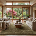 Arrel Speckled Wool-Blend Rug | Verdant Green