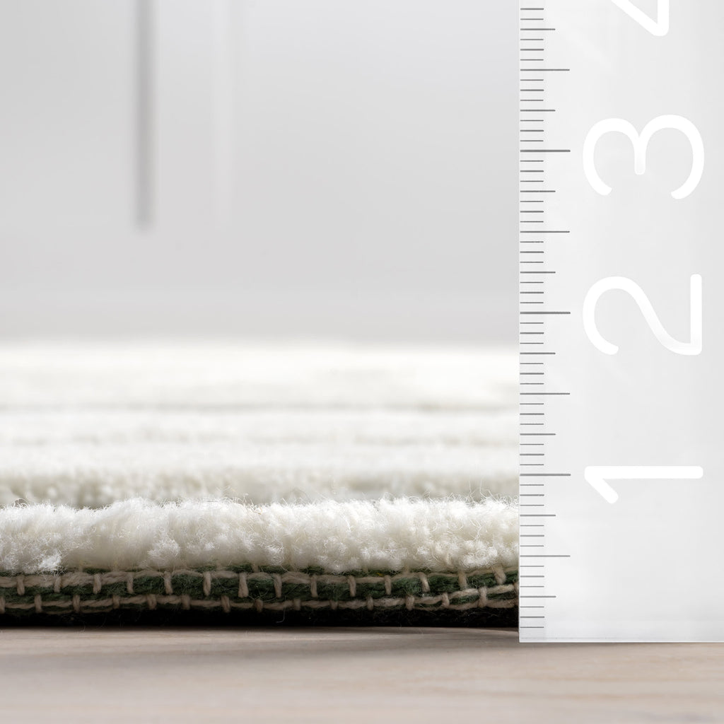 Babai New Zealand Wool Rug | Green