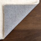 Washable Solid Shag Rug | Off White