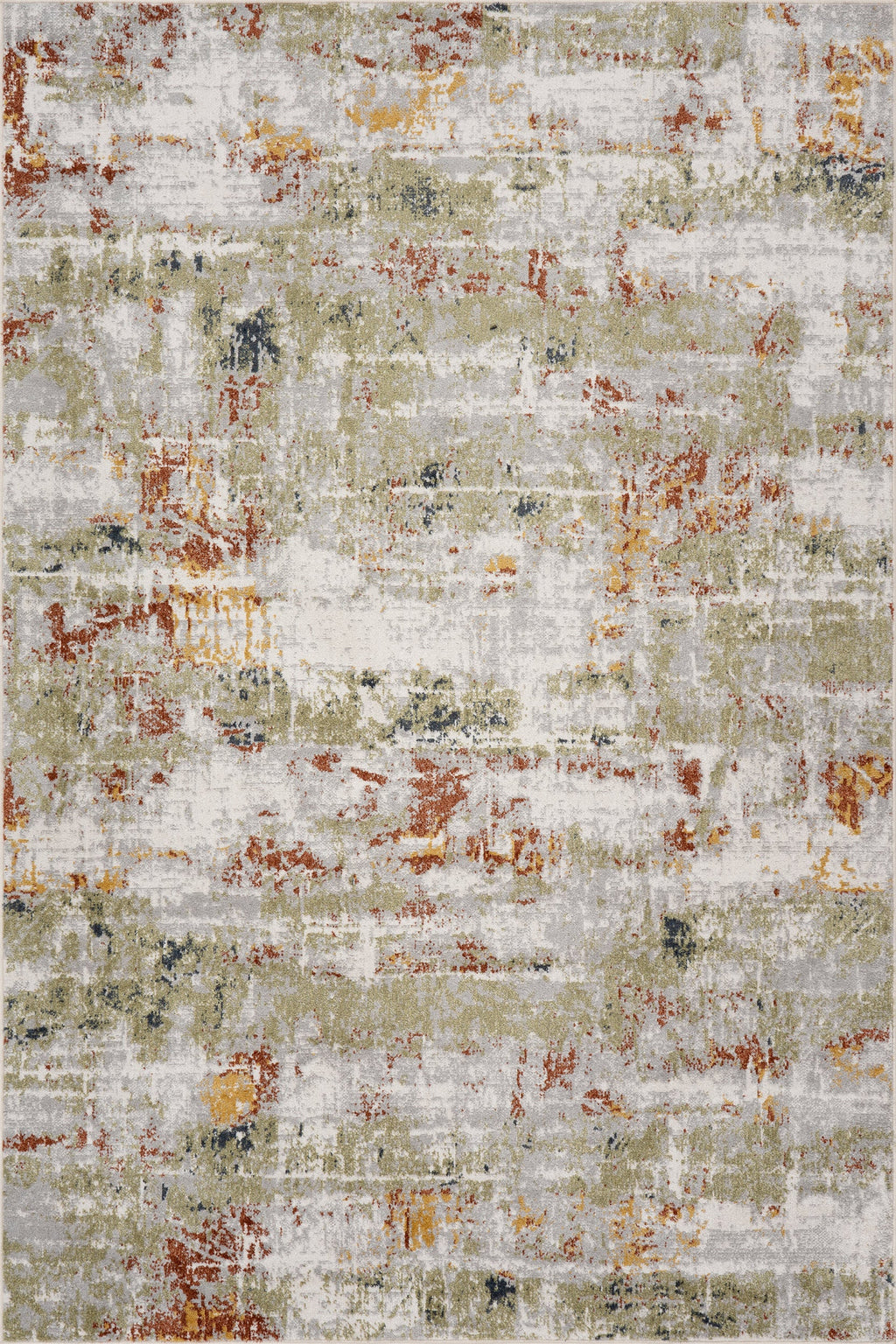 Patty Washable Rainy Days Rug | Green