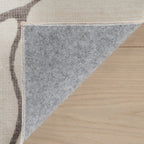 Lenis Abstract Washable Rug | Ivory