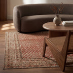 Melin Distresed Washable Rug | Orange