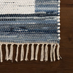 Dymera Denim Bohemian Bordered Rug | Blue