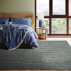 Starke Broken Stripe Wool Rug | Hunter Green