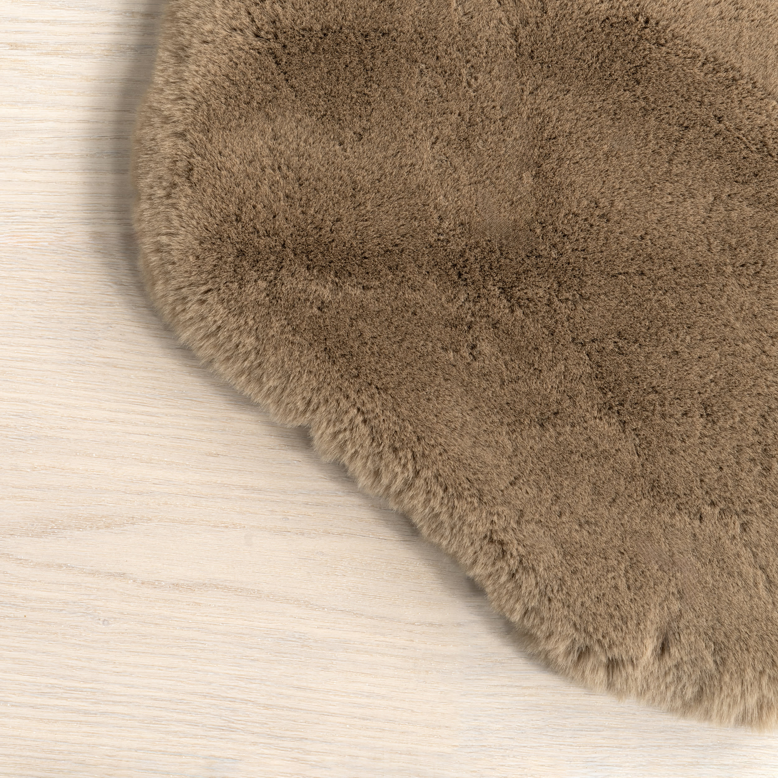 Waverly Double Faux Sheepskin Pelt Plush Cloud Washable Rug | Camel