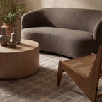 Nouran Modern Geometric Washable Rug | Brown