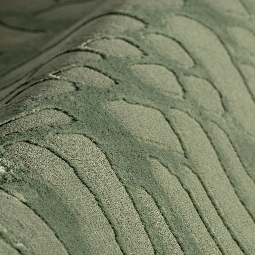 Summit Plush Textured Washable Rug | Forest Green