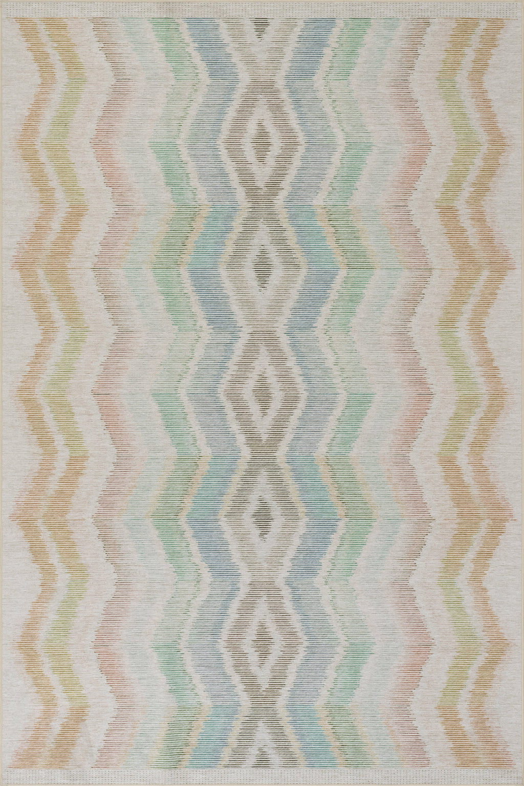 Chevron Machine Washable Rug | Multi