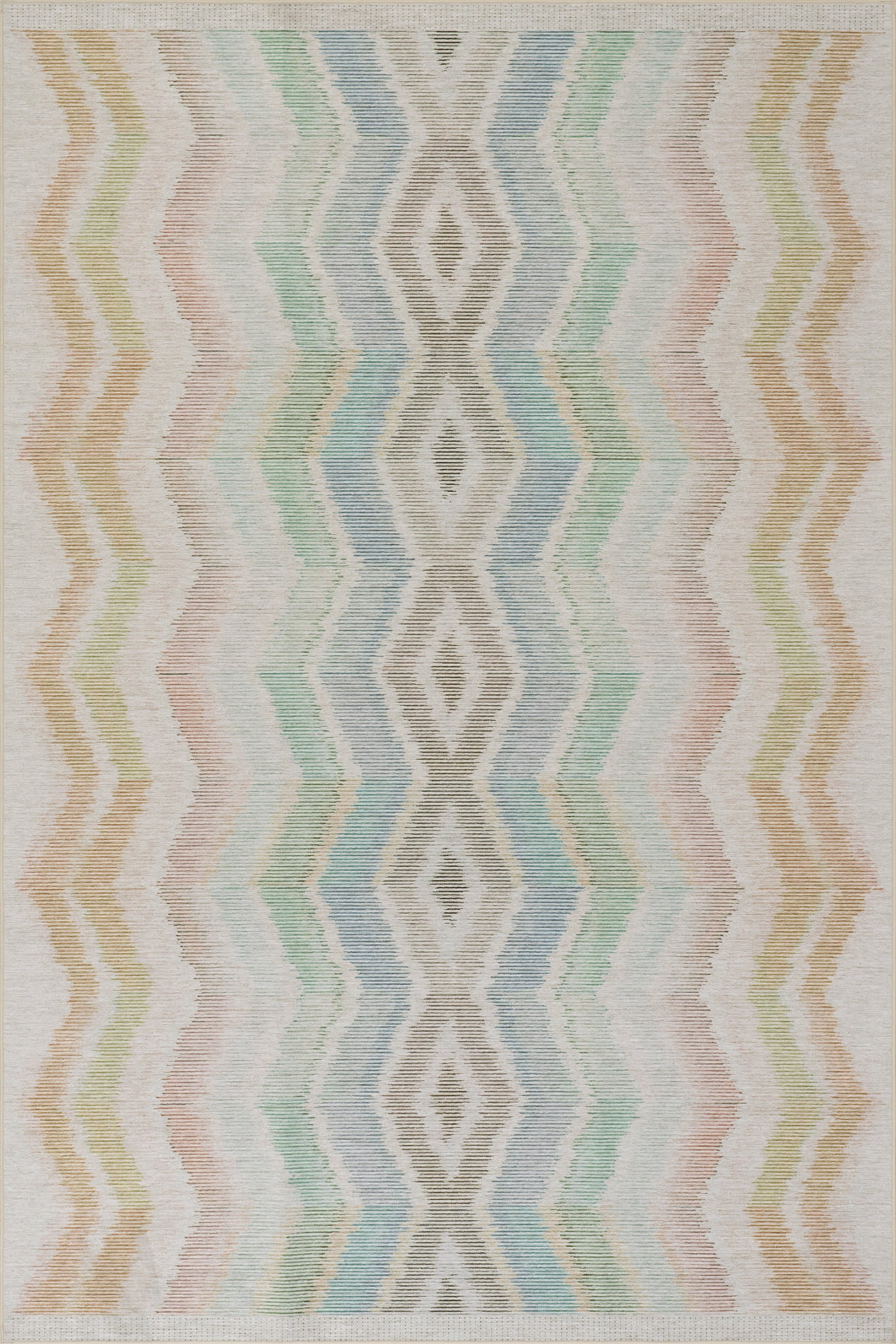 Chevron Machine Washable Rug | Multi