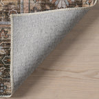 Zella Washable Vintage Rug | Light Brown