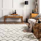 Deanna Washable Shag Rug | Black