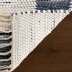 Dymera Denim Bohemian Bordered Rug | Blue