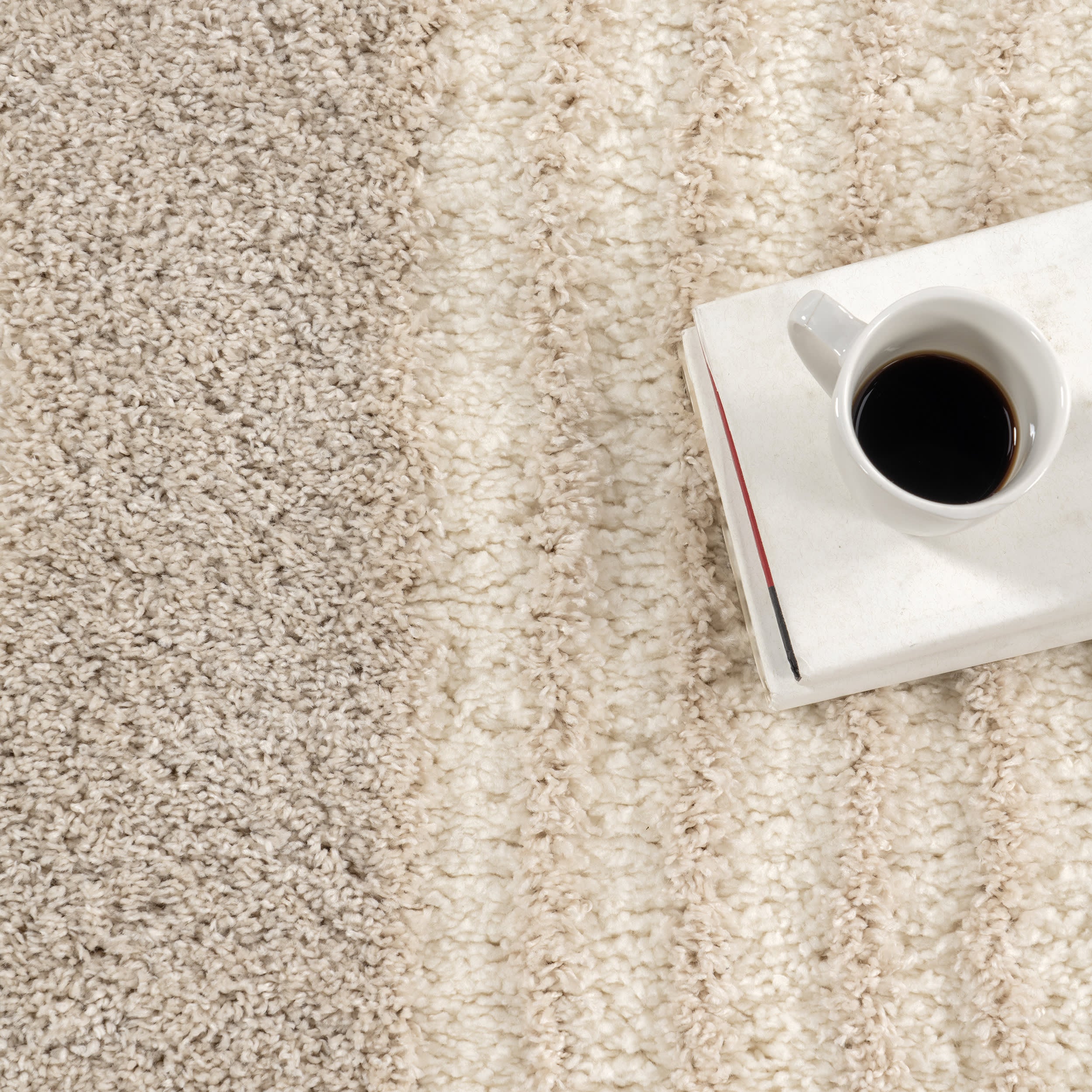 Maren Hazy Swirls Rug | Light Brown