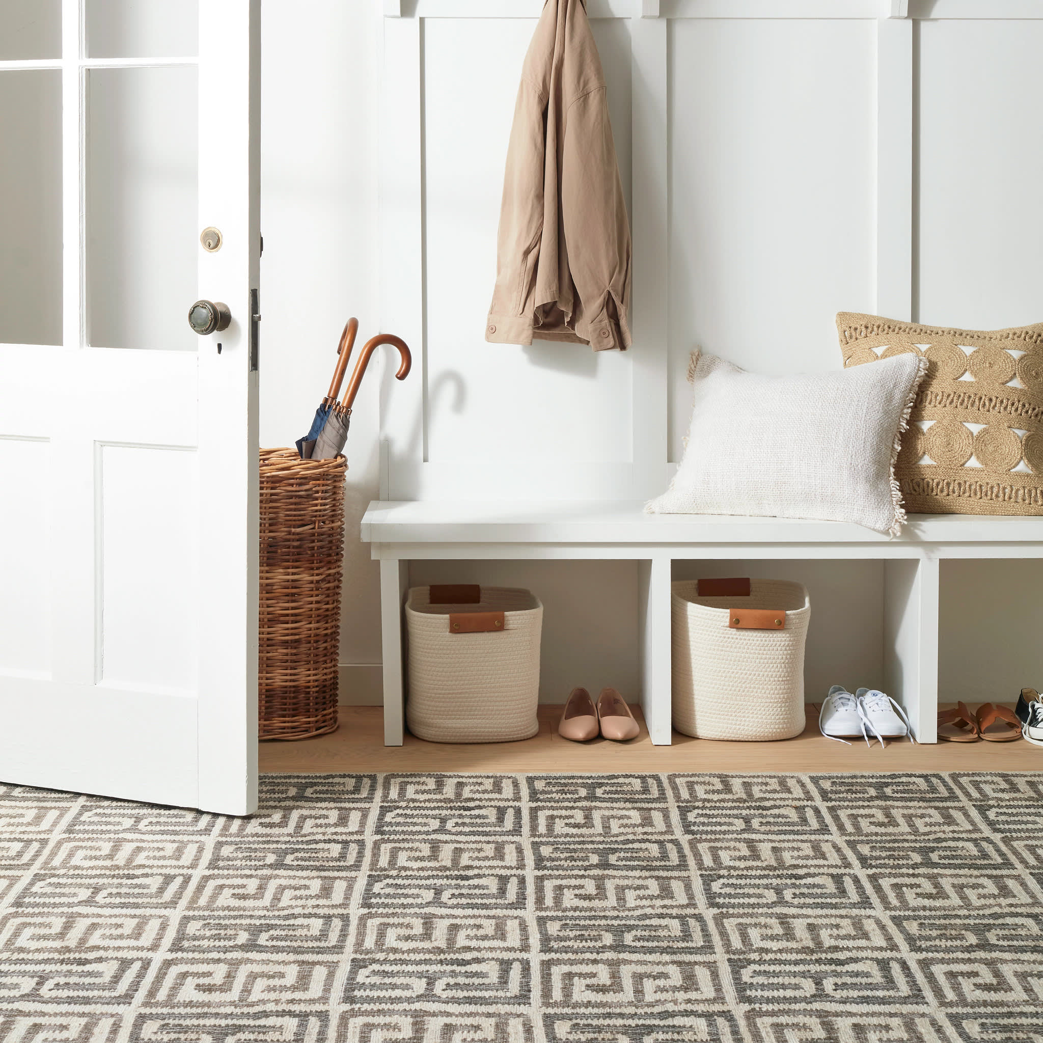 Auricula Machine Washable Rug | Natural Image principale du produit